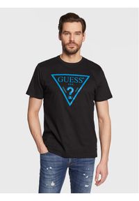 Guess T-Shirt Reflective Logo M3GI44 K9RM1 Czarny Slim Fit. Kolor: czarny. Materiał: bawełna #1
