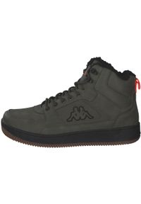 Kappa - Buty na co dzień męskie KAPPA SHAB MID FUR za kostkę wysokie ocieplane. Okazja: na co dzień. Wysokość cholewki: za kostkę. Kolor: wielokolorowy, czarny, zielony. Sport: turystyka piesza