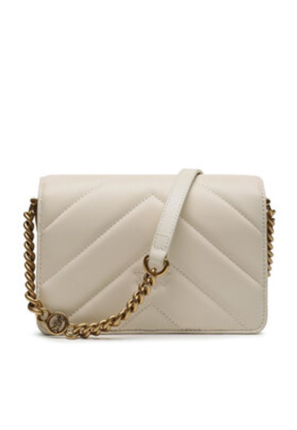 Pinko Torebka Love Click Mini AI 23-24 PLTT 100067 A136 Écru. Materiał: skórzane