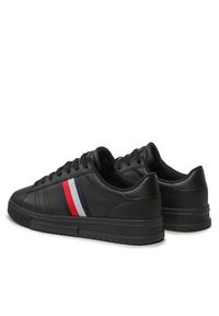 TOMMY HILFIGER - Tommy Hilfiger Sneakersy Supercup Leather FM0FM04706 Czarny. Kolor: czarny. Materiał: skóra #2