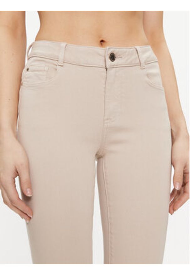 Morgan Jeansy 241-POLIA1 Beżowy Skinny Fit. Kolor: beżowy