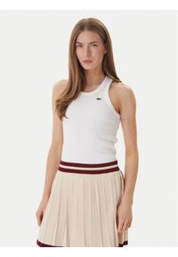 Lacoste Top TF5388 Écru Slim Fit. Materiał: bawełna #1