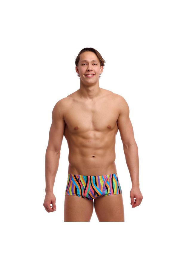FUNKY TRUNKS - Kąpielówki Funky Trunks Curl Curl - trunki męskie. Kolor: wielokolorowy