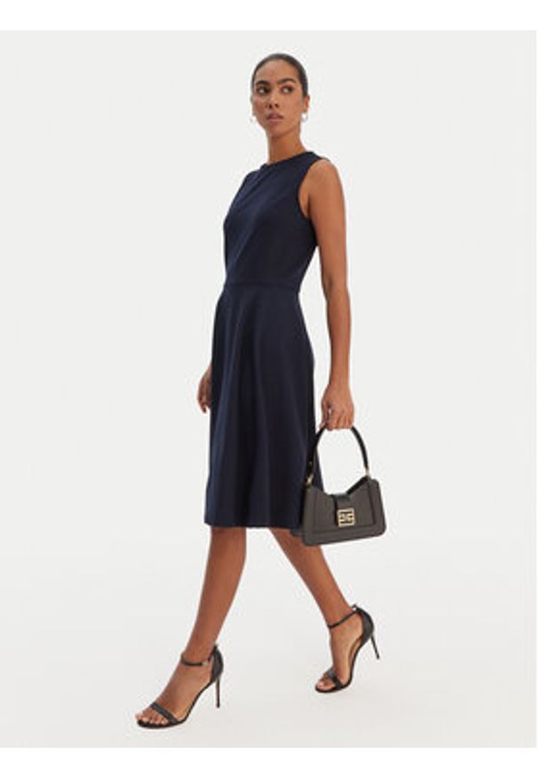 Lauren Ralph Lauren - LAUREN RALPH LAUREN Sukienka koktajlowa 200980935003 Granatowy Slim Fit. Kolor: niebieski. Materiał: wiskoza. Styl: wizytowy