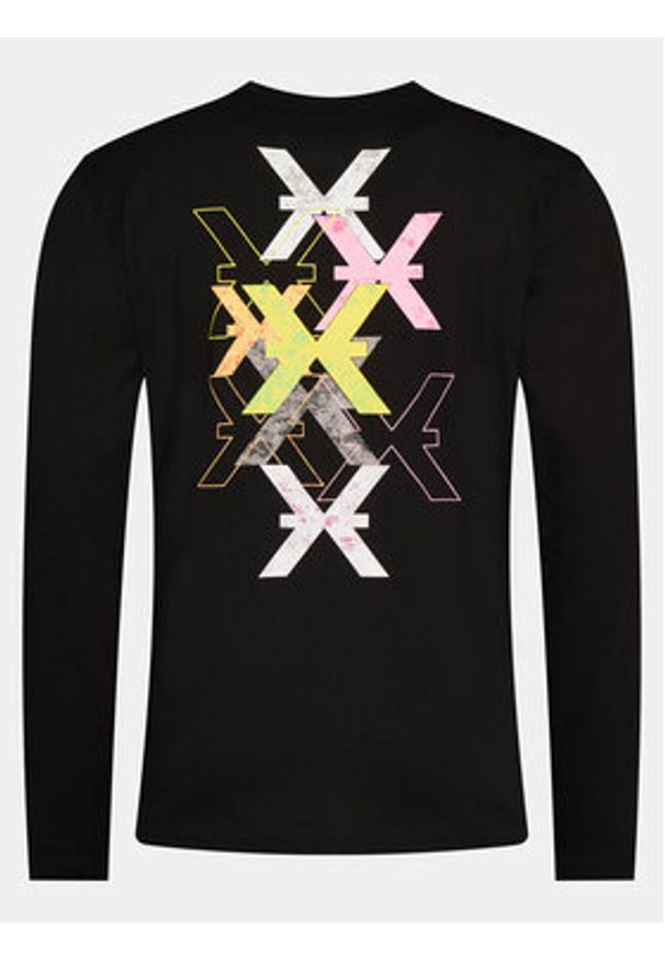 Richmond X Longsleeve Hairiti UMP24139TS Czarny Regular Fit. Kolor: czarny. Materiał: bawełna. Długość rękawa: długi rękaw