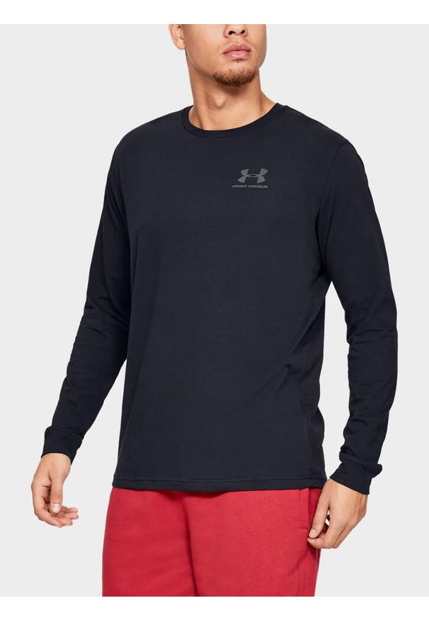 Under Armour - Koszulka longsleeve fitness męska UNDER ARMOUR z długim rękawem. Kolor: czarny. Długość rękawa: długi rękaw. Długość: długie. Sport: fitness
