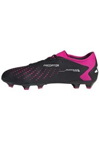 Adidas - Buty piłkarskie adidas Predator Accuracy.3 L Fg M GW4602 czarne czarne. Zapięcie: sznurówki. Kolor: czarny. Materiał: syntetyk, guma. Sport: piłka nożna #5