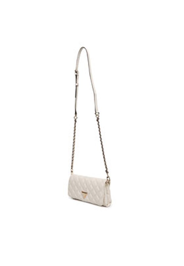 Guess Torebka Giully II Mini HWQG96 73750 Écru. Kolor: kremowy. Materiał: skórzane