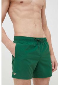 Lacoste szorty kąpielowe. Kolor: zielony. Materiał: tkanina #4