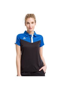 ERIMA - Damska koszulka polo Erima Squad. Typ kołnierza: polo. Kolor: niebieski, wielokolorowy, czarny. Materiał: materiał. Sport: tenis #1