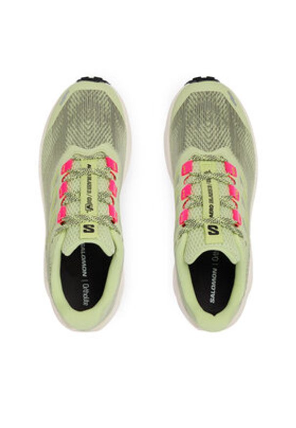 salomon - Salomon Buty do biegania Aero Blaze 3 Grvl L49106400 Zielony. Kolor: zielony. Materiał: materiał