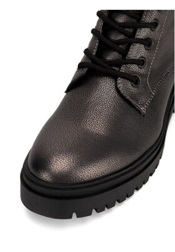 MEXX Trzewiki MI001713143W Srebrny. Kolor: srebrny. Materiał: skóra