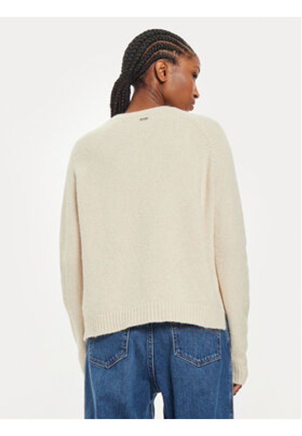 BOSS - Boss Sweter Febisan 50478315 Écru Regular Fit. Materiał: wełna