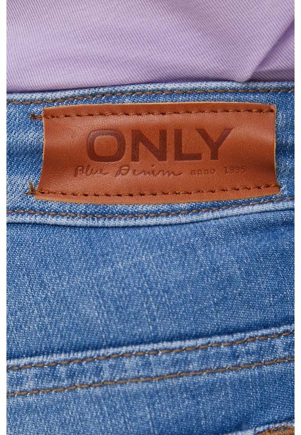 only - Only jeansy Coral damskie high waist. Stan: podwyższony. Kolor: niebieski