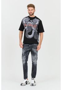 DSQUARED2 Czarne męskie jeansy Skater Jean, Rozmiar 54. Kolor: czarny #6