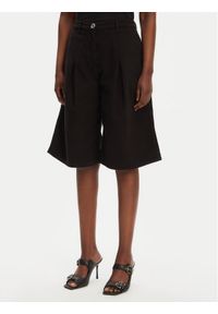 Pinko - PINKO Bermudy Pascal 105245 A2M8 Czarny Relaxed Fit. Kolor: czarny. Materiał: bawełna