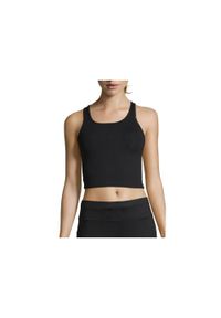 CASALL - Koszulka Damska Casall Crop Rib Racerback Oddychająca Elastyczna. Kolor: czarny. Sport: joga i pilates