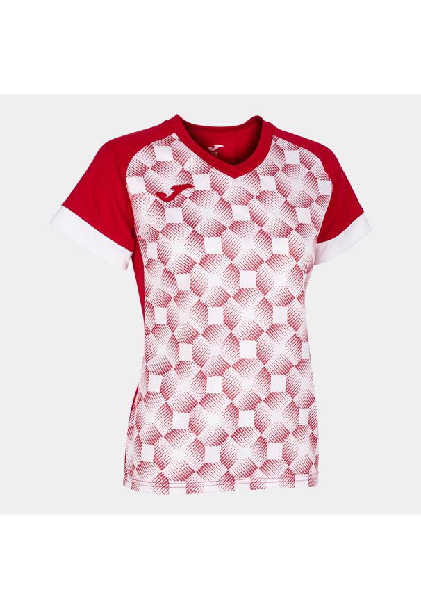 Koszulka do piłki nożnej damska Joma Supernova III. Kolor: wielokolorowy, biały, czerwony. Sport: piłka nożna