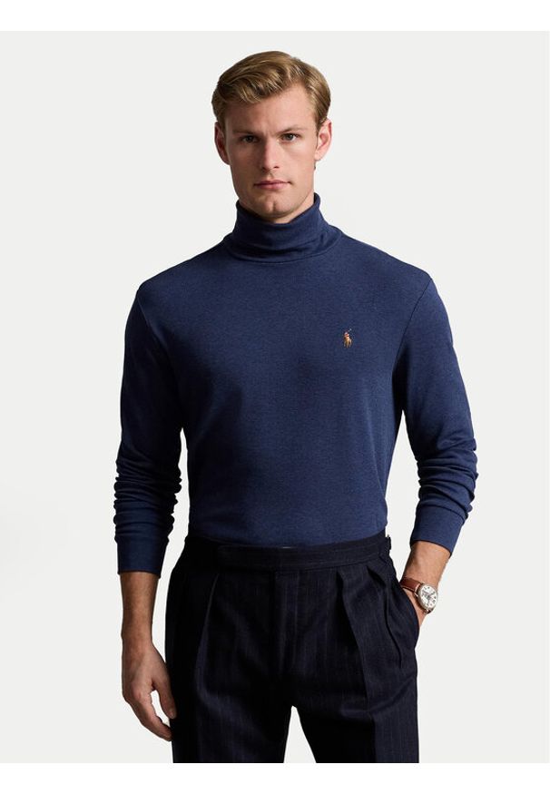 Polo Ralph Lauren Golf 710760126019 Granatowy Regular Fit. Typ kołnierza: polo, golf. Kolor: niebieski. Materiał: bawełna