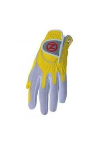 ZERO FRICTION - Rękawica syntetyczna lewa ręka kobieta Zero Friction. Kolor: żółty, wielokolorowy, biały. Materiał: syntetyk. Sport: golf #1