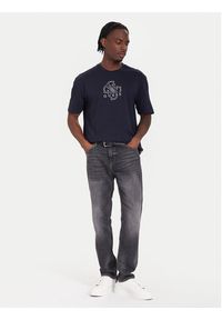 Guess T-Shirt M5BI76 I3Z14 Niebieski Relaxed Fit. Kolor: niebieski. Materiał: bawełna