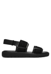 Calvin Klein Sandały Sq Molded Sandal Webb HW0HW02872 Czarny. Kolor: czarny. Materiał: materiał #1