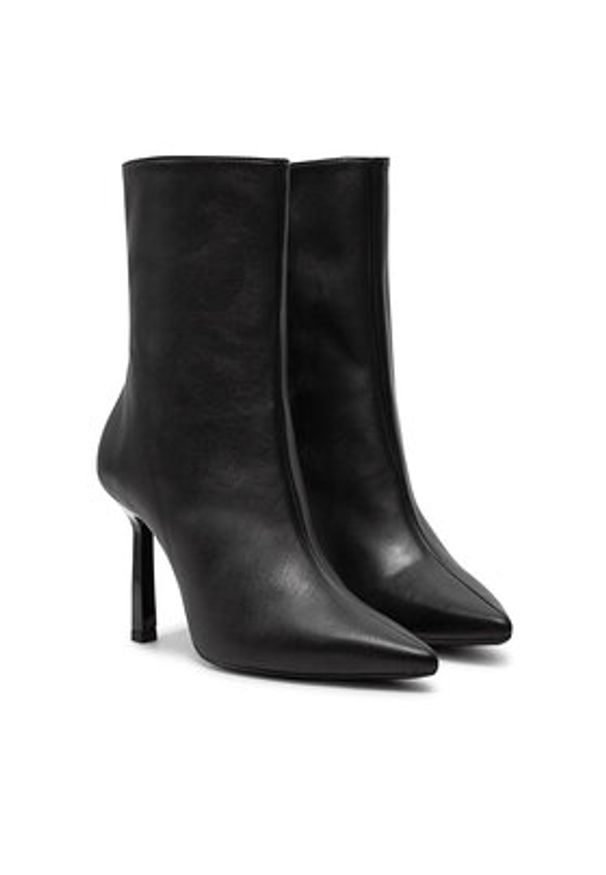 Hugo - HUGO Botki Katniss 50523182 Czarny. Kolor: czarny. Materiał: skóra