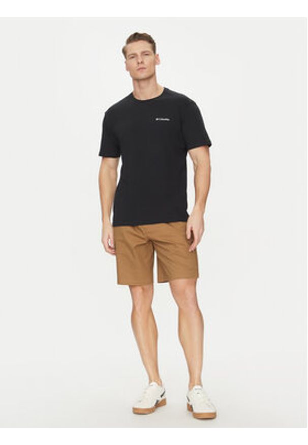 columbia - Columbia T-Shirt Barton Springs™ 2058331 Czarny Regular Fit. Kolor: czarny. Materiał: bawełna