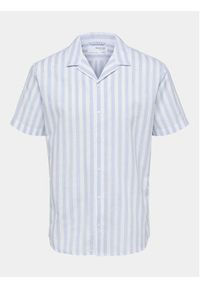 Selected Homme Koszula New Linen 16092978 Niebieski Relaxed Fit. Kolor: niebieski. Materiał: bawełna #3