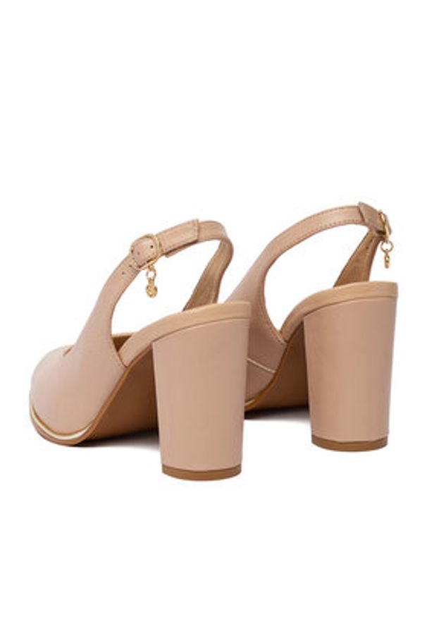 Lasocki Czółenka CEO-WS3786-02 Beżowy. Kolor: beżowy. Materiał: skóra