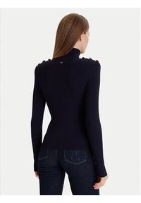 Gaudi Golf 521FD53037 Granatowy Regular Fit. Typ kołnierza: golf. Kolor: niebieski. Materiał: syntetyk, wiskoza #5