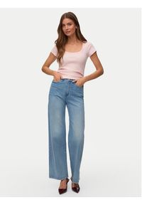 Vero Moda T-Shirt Chloe 10344953 Różowy Regular Fit. Kolor: różowy. Materiał: bawełna #4