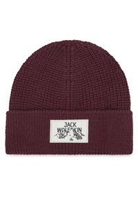 Jack Wolfskin Czapka Badge A61610 Fioletowy. Kolor: fioletowy. Materiał: akryl, materiał