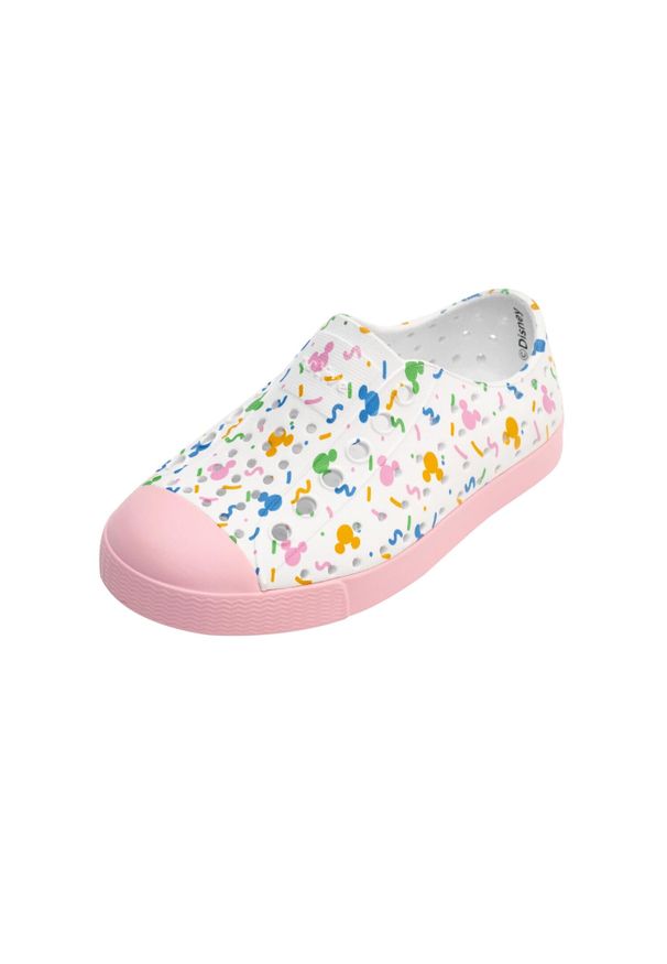 Native Shoes - Buty miejskie dziecięce NATIVE JEFFERSON PRINT JUNIOR DISNEY. Okazja: na co dzień. Kolor: biały. Wzór: motyw z bajki, nadruk