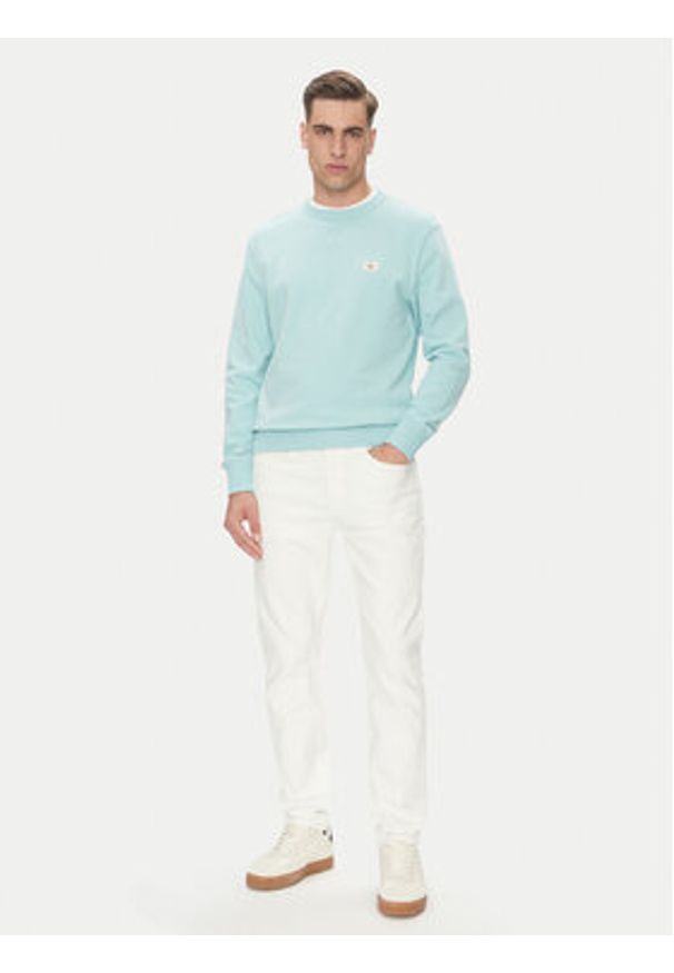 Calvin Klein Jeans Bluza J30J327115 Błękitny Regular Fit. Kolor: niebieski. Materiał: bawełna