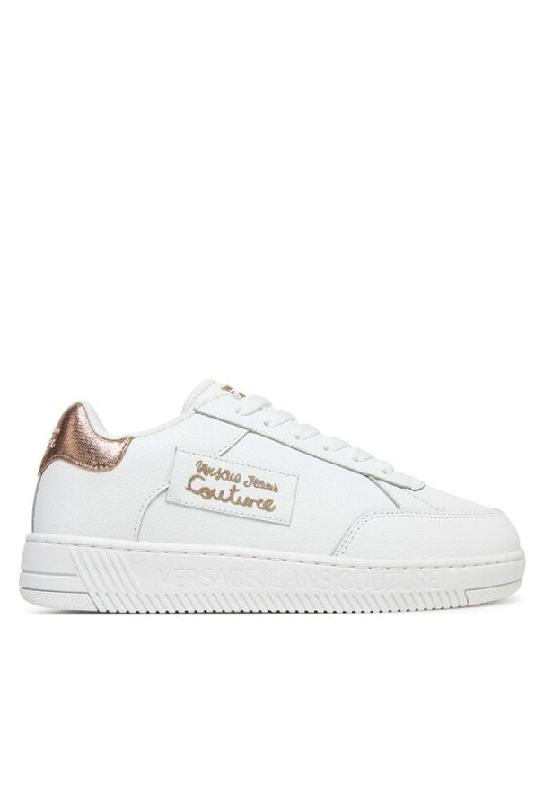Versace Jeans Couture Sneakersy 78VA3SJ5 Biały. Kolor: biały. Materiał: skóra