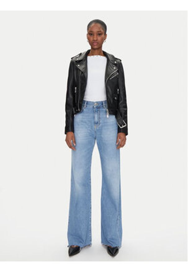 Pinko - PINKO Jeansy 101733 Niebieski Regular Fit. Kolor: niebieski