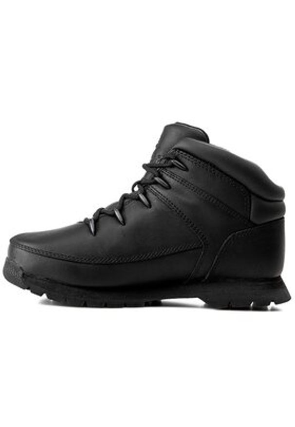 Timberland Trapery Euro Sprint A13KB Czarny. Kolor: czarny. Materiał: skóra