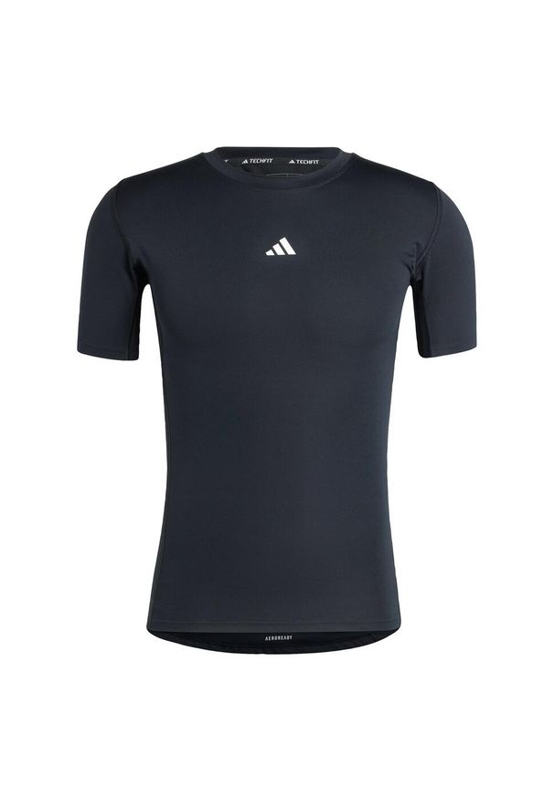 Adidas - Koszulka TECHFIT Compression Training. Kolor: czarny. Materiał: materiał. Technologia: Techfit (Adidas)