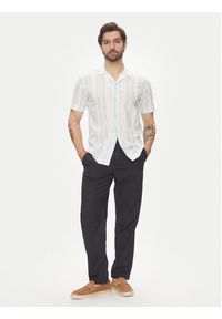 Lindbergh Koszula 30-203419 Błękitny Relaxed Fit. Kolor: niebieski. Materiał: bawełna #3