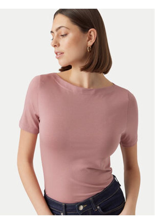 Vero Moda T-Shirt Panda 10231753 Różowy Regular Fit. Kolor: różowy. Materiał: bawełna