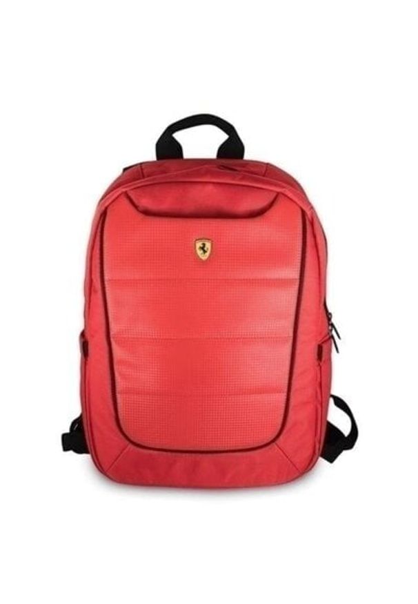 Ferrari - Plecak na laptopa FERRARI Scuderia 15.6 cali Czerwony. Kolor: czerwony