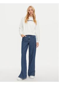 Karl Lagerfeld Jeans Bluza 246J1809 Biały Regular Fit. Kolor: biały. Materiał: bawełna