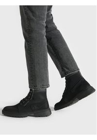 Calvin Klein Jeans Trapery Chunky Laceup Boot W/Zip YM0YM00465BDS Czarny. Kolor: czarny. Materiał: skóra #3