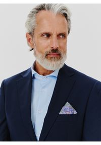 Pako Lorente - PAKO LORENTE – Klasyczna marynarka męska w kolorze granatowym. Kolor: czarny, niebieski. Materiał: wiskoza, poliester, elastan, jeans. Wzór: gładki. Styl: klasyczny #7