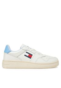 Tommy Jeans Sneakersy Tjw Retro Basket Ess EN0EN02505 Błękitny. Kolor: niebieski. Materiał: skóra