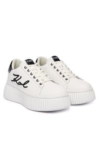 Karl Lagerfeld - KARL LAGERFELD Sneakersy Kreeper Lo KL42372C Biały. Kolor: biały. Materiał: skóra #5