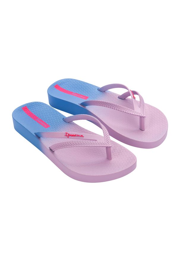 Japonki plażowe damskie Ipanema Bossa Soft C. Okazja: na plażę. Kolor: wielokolorowy, różowy, niebieski