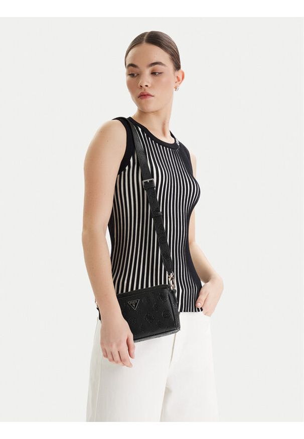 Guess Torebka Cresidia II Mini HWPD98 88720 Czarny. Kolor: czarny. Materiał: skórzane