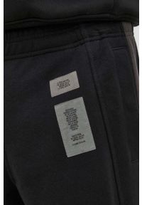 G-Star RAW - G-Star Raw spodnie dresowe męskie kolor czarny z aplikacją. Kolor: czarny. Materiał: dresówka. Wzór: aplikacja #5